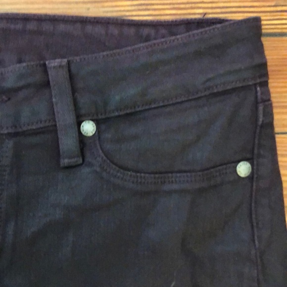 Paige - Verdugo Ankle Purple Coated Skinny Jeans - Picture 5 of 9